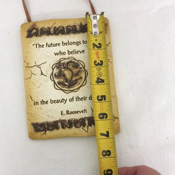 Porcelain Wall Art Sign with a statement from E. Roosevelt - Picture 6 of 6
